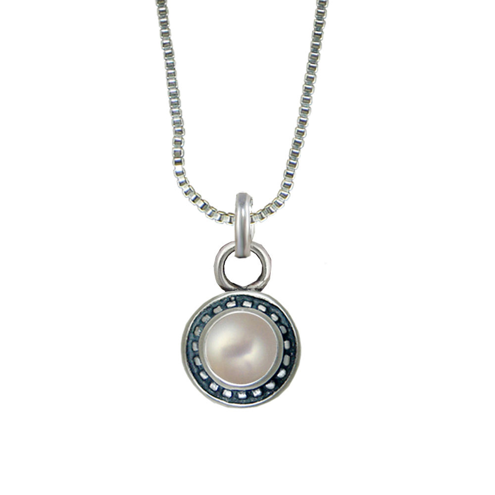 Sterling Silver Petite Cultured Freshwater Pearl Pendant Necklace